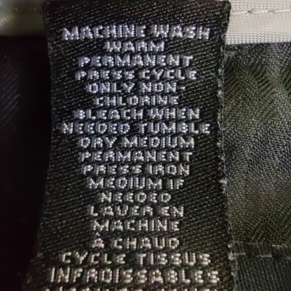 VAN HEUSEN DRESS SLACKS BLACK BUTTON BACK POCKETS, BELT LOOPS HOOK AND BUTTON 36 - Picture 11 of 15